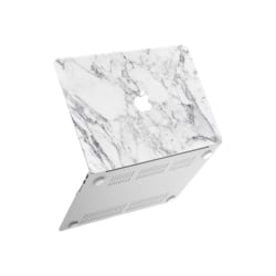 iBenzer Neon Party - Notebook shell case - 13.3" - white marble - for Apple Macbook Air 13.3" (Mid 2009, Late 2010, Mid 2011, Mid 2012, Mid 2013, Early 2014, Early 2015, Mid 2017)