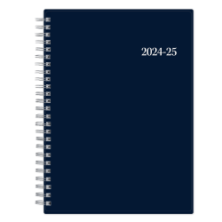 2024-2025 Day Designer Weekly/Monthly Planning Calendar, 5-7/8" x 8-5/8", Enterprise/Solid Navy, July To June, 147732