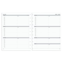 TUL® Discbound Weekly Planner Refill Pages, Hourly Appointment Times, Letter Size, January To December 2024