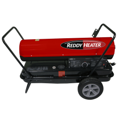 REDDY HEATER™ 220,000-BTU Portable Forced-Air Kerosene/Multi-Fuel Heater with 650 CFM, 13-Gallon Tank, Dual-Heat Controls, Electronic Start & Fuel Gauge, RFA220CV-V2