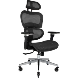 Nouhaus Ergo3D Ergonomic Fabric High-Back Office Chair, Black Coffee
