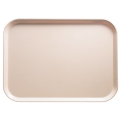Cambro Camtray Rectangular Serving Trays, 15" x 20-1/4", Light Peach, Pack Of 12 Trays