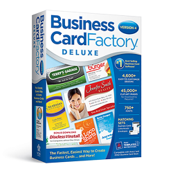 Business Card Factory Deluxe - (v. 4.0) - license - 1 user - ESD - Win