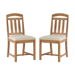 Linon Penner Side Chairs, Beige/Brown, Set Of 2 Chairs
