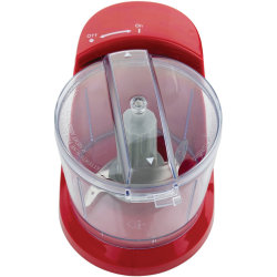 Brentwood MC-109R 1.5 Cup Mini Food Chopper, Red - 1.5 Cup (Capacity) - 100 W - Red