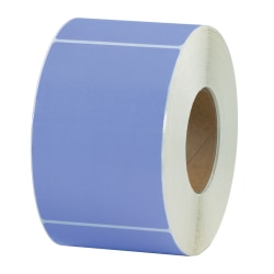 Partners Brand Color Thermal Transfer Labels, THL130PR, Rectangle, 4" x 6", Purple, 1,000 Labels Per Roll, Pack Of 4 Rolls