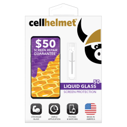 cellhelmet® Liquid Glass Screen Protector, With $50 Screen Repair Coverage, For Phones And Watches