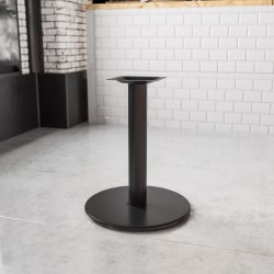 Flash Furniture Round Restaurant Table Base With 4''-Diameter Table-Height Column, 28-1/2"H x 24"W x 24"D, Black