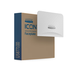 Kimberly-Clark Professional ICON Faceplate, Vertical, White Mosaic