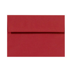LUX Invitation Envelopes, A7, Peel & Stick Closure, Ruby Red, Pack Of 250