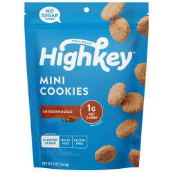 High Key Snickerdoodle Cookies, 2 Oz, Case Of 6 Bags