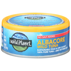 Wild Planet Wild Albacore Tuna Pouches, With No Salt, 5 Oz, Total Qty 12