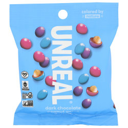 Unreal Dark Chocolate Peanut Gems, 2 Oz, Total Qty 9
