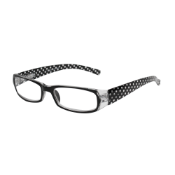 ICU Eyewear Wink Salinas Women's Reading Glasses, Black/Red/Polka Dot, +1.5