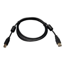 Eaton Tripp Lite Series USB 2.0 A to B Cable with Ferrite Chokes (M/M), 3 ft. (0.91 m) - USB cable - USB Type B (M) to USB (M) - USB 2.0 - 3 ft - black