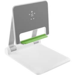 Belkin Portable Tablet Stage - 9.8" x 8.8" x 9.1" x - White - Cable Management, Adjustable Angle, Foldable, Lightweight