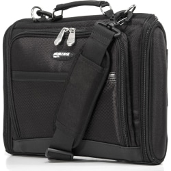 Mobile Edge Express Carrying Case (Briefcase) for 14.1" Notebook, Chromebook - Black - 1680D Ballistic Nylon Body - Shoulder Strap, Handle - 10.5" Height x 15" Width x 3" Depth