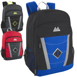 Trailmaker Reflective Backpacks, Assorted Colors, Set of 24 Backpacks