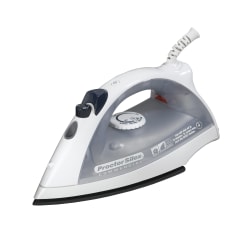 Hamilton Beach Commercial Lightweight Steam Iron, White/Gray, 10-13/16" x 5-3/4" x 4-3/4", 1/Each