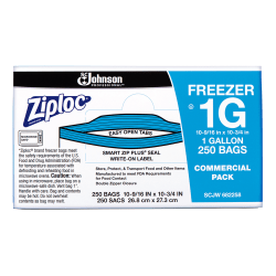 Ziploc - Freezer bag - 1 gal (pack of 250)