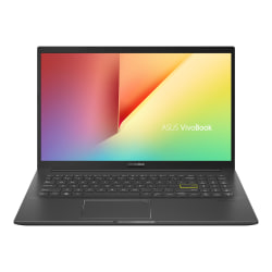 Asus VivoBook S513 Laptop, 15.6" Screen, AMD Ryzen 5, 8GB Memory, 512GB Solid State Drive, Indie Black, Windows® 10 Home