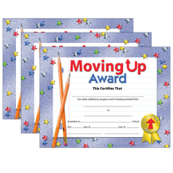 Hayes Publishing Moving Up Award, 30 Per Pack, Set Of 3 Packs
