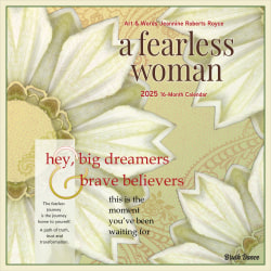 2025 Brush Dance A Fearless Woman Monthly Plastic-Free Square Wall Calendar, 12" x 12", Inspiration, January to December 2025, 9781975481247
