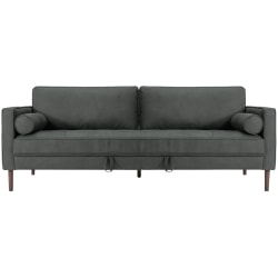 Nouhaus Module Ergonomic Sofa Bed, 34-1/4"H x 37"W x 85-7/8"L, Dark Gray