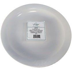 Hoffman Vertex China Catalina Collection Narrow Rim Plates, 9-1/2", Bright White, Case Of 24 Plates
