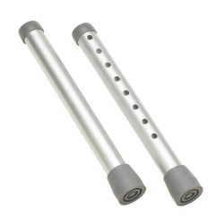 Medline Walker Replacement Legs, 10", Silver, Pack Of 2