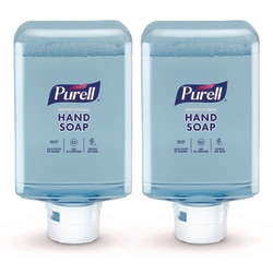 PURELL® Antimicrobial Foaming Hand Soap Refill, For ES10 Dispensers, Fragrance-Free, 1,200 mL, 2/Carton