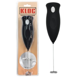 Kloc Coffee Cream 1-Speed Immersion Hand Blender, Black