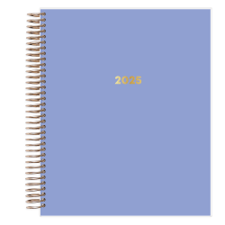 2025 Blue Sky Weekly/Monthly Planning Calendar, 7" x 9", Solid Iris, January 2025 To December 2025