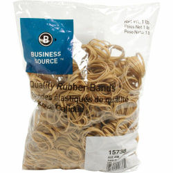 Business Source Quality Rubber Bands - Size: #30 - 2" Length x 0.1" Width - Sustainable - 1 / Pack - Rubber - Crepe