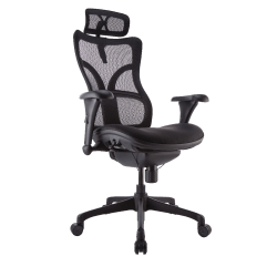 WorkPro® Warrior 212 Mesh Executive High-Back Chair, Black