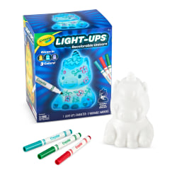 Illuminate creativity with the Crayola Light Up Unicorn Toy. It's a glowing unicorn canvas  - 747633