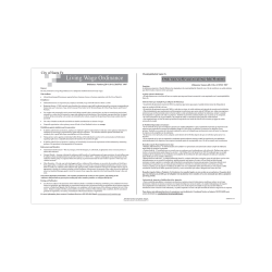 ComplyRight™ City & County Specialty Posters, Living Wage Ordinance, Bilingual, Santa Fe, 11" x 17"