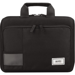 Solo New York Secure-Fit Fabric 13.3" Chromebook Case, 9-3/4"H x 13"W x 1"D, 50% Recycled, Black