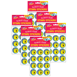 Trend Retro Scratch 'n Sniff Stinky Stickers, Ex-Squeeze Me!/Lemon Juice, 24 Stickers Per Pack, Set Of 6 Packs