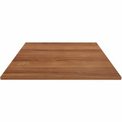 Lorell Hospitality/Conference Tabletop, 42"W x 42"L, Walnut, 69962