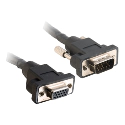 C2G Panel Mount - VGA extension cable - HD-15 (VGA) (M) to HD-15 (VGA) (F) - 10 ft - thumbscrews - black