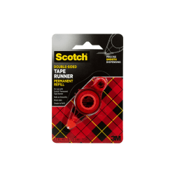Scotch® Double-Sided Tape Runner Permanent Refill, 1/3" x 49'