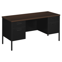 HON® Metro Classic Computer Desk Credenza, Mocha/Black