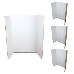 Flipside Products 1-Ply Project Board, 36" x 48", White, Pack Of 4