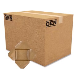 GEN Reclosable Paper Kraft Take-Out Boxes, 54 Oz 1-13/16"H x 8-9/16"W x 6-5/16"D, Brown, Pack Of 200 Boxes