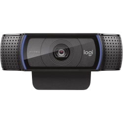Logitech C920e HD Webcam, 1.7"H x 3.7"W x 2.8"D, Black, 960-0001384