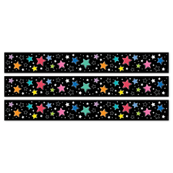 Creative Teaching Press EZ Borders, Star Colors, 24 Borders Per Pack, Set Of 3 Packs