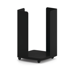 HON Confetti Floor Cushion Cart, 26-1/2"H x 17-1/4"W x 17-1/4"D, Black