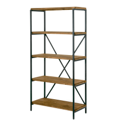 Glamour Home Ailis 68"H Etagere Bookcase, Brown