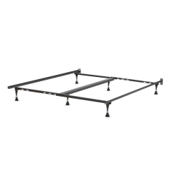 Corsicana Bed Frame, Queen/King/California King, 6 Leg, Black, Total Qty 1